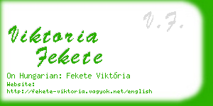 viktoria fekete business card