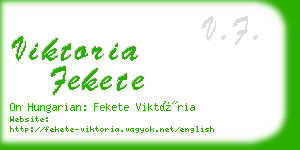 viktoria fekete business card